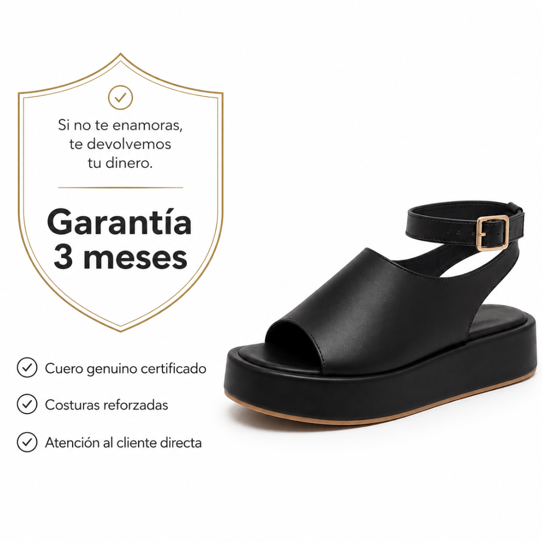 Sandalia Plataforma Cuero Maduh - Diseñada para caminar durante horas sin molestias