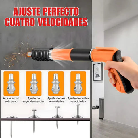 Pistola Fijadora Clavos Portátil + 100 Clavos Gratis Hoy