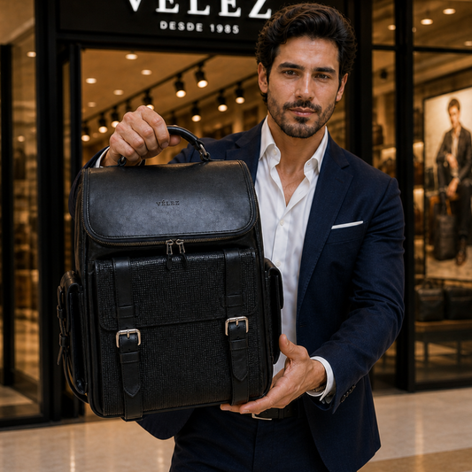 Bolso Vlz De Cuero Para Hombre. Elegancia Y Durabilidad